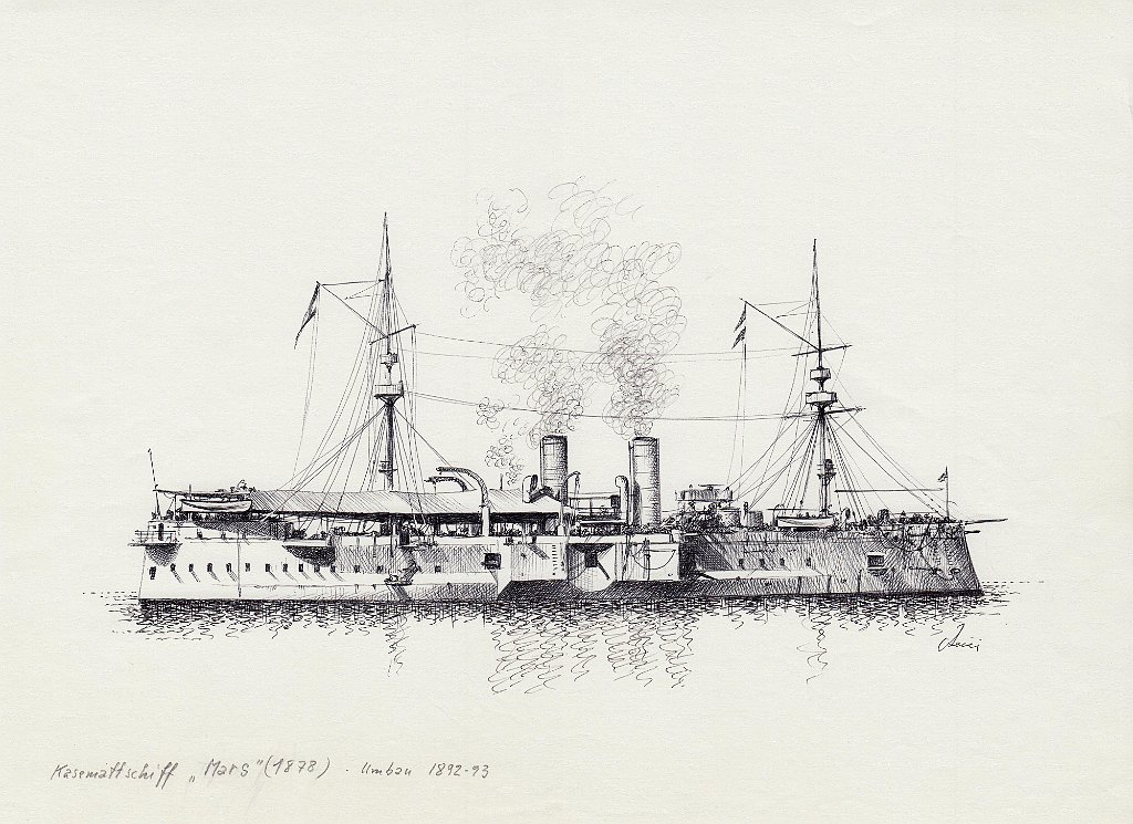 29-Kasemattschiff 'Mars' 1878 - Umbau 1892-93